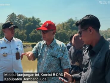 Komisi B, DPRD Jombang melakukan kunjungan kerja ke kawasan pembangunan area industri di Perak, Jombang. Foto: ist