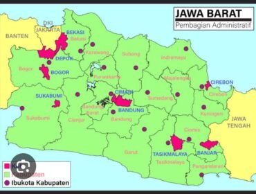 Peta provinsi Jawa Barat. Foto: ist