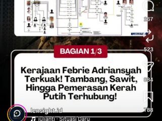 Inilah dugaan skema jaringan bisnis yang melibatkan mantan Jampidsus Febrie Adriasyah. Foto: instagram@lensight.id