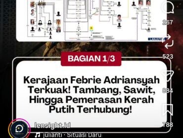 Inilah dugaan skema jaringan bisnis yang melibatkan mantan Jampidsus Febrie Adriasyah. Foto: instagram@lensight.id