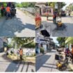 Dinas PUPR Pemkab Jombang mempercepat perbaikan jalan menuju ke area pelaksanaan Muktamar ke-35 di Ponpes Tambakberas, Jombang. Foto: Diskominfo Jombang