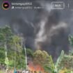Terjadi kebakaran besar melanda Kasepuhan Ciptamulya, tepatnya RT 05 dan RT 07 RW 02, Desa Sirnaresmi, Kecamatan Cisolok, Kabupaten Sukabumi, Jawa Barat, Sabtu, 25 Juli 2026, sekitar pukul 13.00 hingga 14.00 WIB. Foto: ist