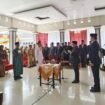 Bupati Jombang, Warsubi melantik Pusoko jabat KDAW Sumberteguh, Kudu, Selasa 11 Agustus 2026. Foto: diskominfo jombang.