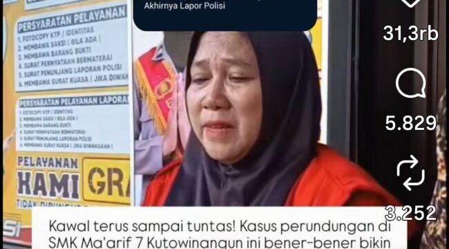 Ibu korban melapor danmediasi, tetapi mengaku malah dipojokkan, sehingga kasusnya dilaporkan ke polres Kebumen dan naik menjadi perkara hukum, setelah kasus iti viral di media sosial. 