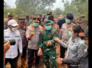 Kebakatan hutan melanda Indonesia, kini Pangdam Riau telah menyiapkan pasukan terjun payung yang siap diterjunkan ke area titik kebakaran dalam tempo vepat. Foto: ist
