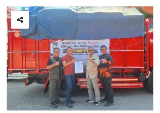 
					Warga Blitar peternak ayam petelur secara bersama sama mengirim 8.7 ton telur ke warga korban gempa di NTT. Foto: ist