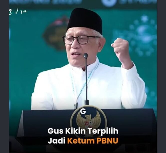 
					Pengasuuh Ponpes Tebuireng, Jombang, KH Abdul Halim Mahfudz terpilih untuk menduduki kursi jabatan Ketua Umum PB NU 2026-2031. Foto: ist