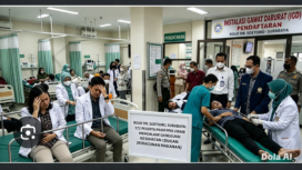 Sebanyak 172 dokter peserta PPDS di TSUD Dr. Soetoko, Surabaya, alani keracunan massal setelah makan makanan dari katering penyedia khusus rumah sakit. Foto: victory bees