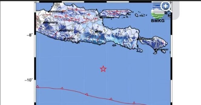 
					Lokasi gempa
