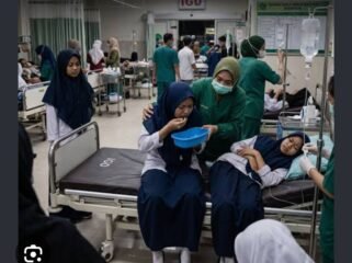 Ternyata jumlah santri dan siswa korban keracunan mencapai 566 dari 19 pondok dan sekolah di Tanggulangin, Sidoarjo, Selasa, 1 September 2026. Foto: ist