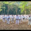 Semarak dan meriah acara Gashuku II Lintas Kyokushin Jatim diikuti sebanyak 800 karateka. Foto: ist
