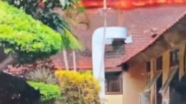 Dapur dan ruang gizi RSUD Saiful Anwar Malang terbakar, Rabu sore 9 September 2026. Foto: ist