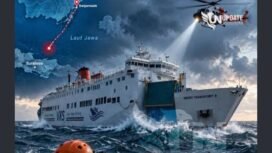 Ilustrasi kecelakaan laut menimpa KM Virgo 8 di perairan 80 mil arah Banjarmasin. Foto: update nusantara