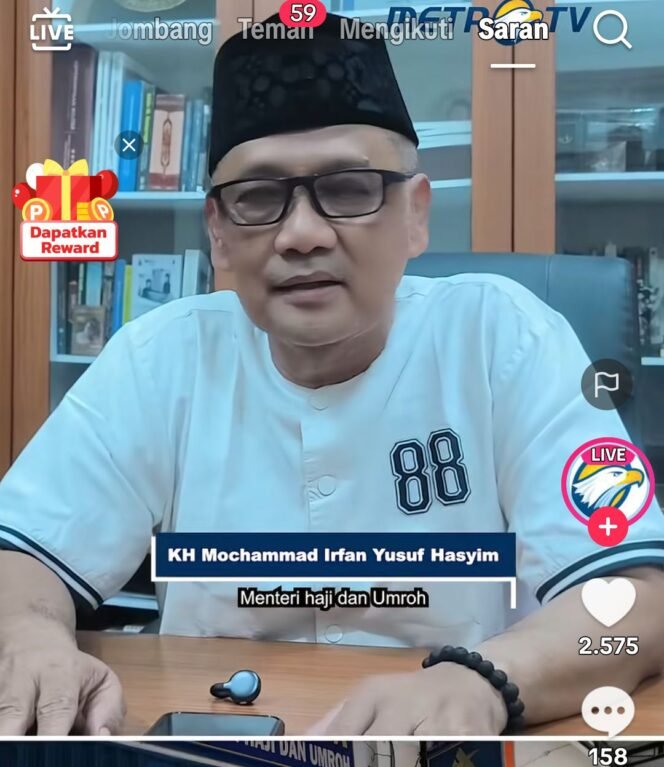 
					Menteri Haji dan Umrah (Kemenhaj)  KH Mochammad Irfan Yusuf Hasyim (Gus Irfan). Foto:  instagram@MetroTV