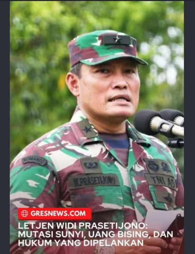 
					Letjen TNI Widi Prasetijono jalani persidangan di Mahmil Jkakarta, terkait kasus TPPU Rp237 miliar jual beli tanah fiktif seluas 716 ha di Cilacap. Foto: gresnews