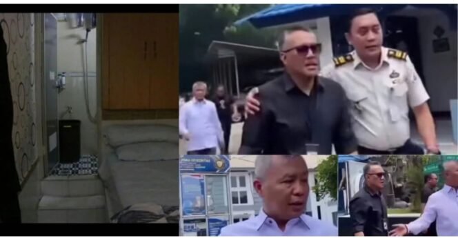 
					Sempat diadang dan dorong mendorong dengan petugas, tim Ombudsman temukan banggunan mirip hotel mewah di dalam LP Cibinong. Foto: ist