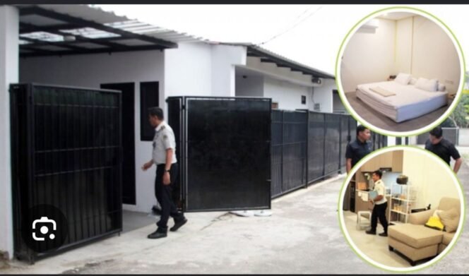 
					Inilah fakta fakta tersembunyi di balik kerahasiaan operasional lapas di Indonesia. Ada 16 rumah klaster mrwah yang diakui debagai rumah dinas pejabat Lapas Cibinong. Foto: ist