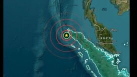 Terjadi gempa berkekuatan magnetudo 4.5, terjadi Rabu pagi, 30 September 2026, di kawasan Aceh Barat Daya. Foto: earhtquake.today.org