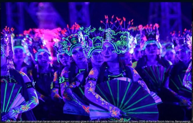 
					Gandrung Banyuwangi malam hari (ANTARA)