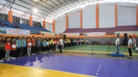 Kapolres Jombang saat buka Kejurprov Bola Voli U-19 Antar Klub se-Jawa Timur