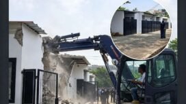 Setelah Kalapas Cibinong Hani Putranto membersihkan perabotan mewah, kini Dirjenpas Mashudi hancurkan barsng bukti bangunan klaster mewah di dalam LP Cibining, Rabu, 30 September 2026. Foto: ist