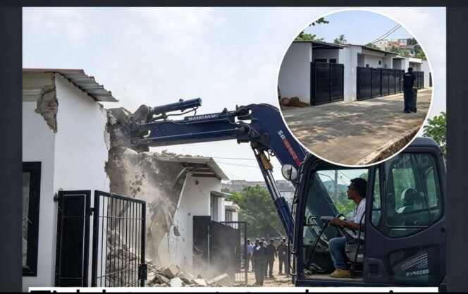 
					Setelah Kalapas Cibinong Hani Putranto membersihkan perabotan mewah, kini Dirjenpas Mashudi hancurkan barsng bukti bangunan klaster mewah di dalam LP Cibining, Rabu, 30 September 2026. Foto: ist