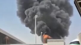 Diinformasikan tiga orang tewas, 31 lainnya lukakuka, ketika rudal Houthi jatuh di bandara King Khalid, Riyadh, Arab Saudi. Foto: instagram@avionlknowledge