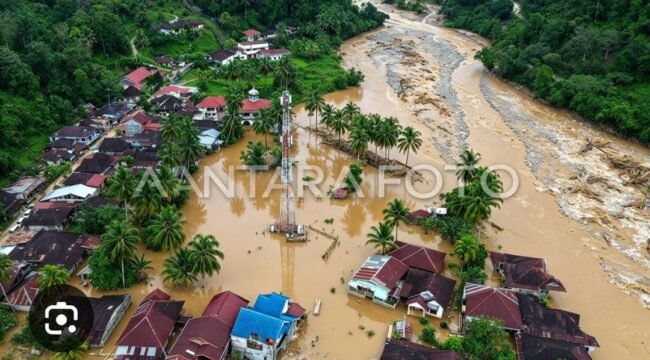 Sejak awal Oktober 2026 hingga saat ini, kota Padang diguyur hujan hidrometeorologi hingga yerjafi 7 titik banjir bandang, serta 14 titik lknfsor. Fito: antara