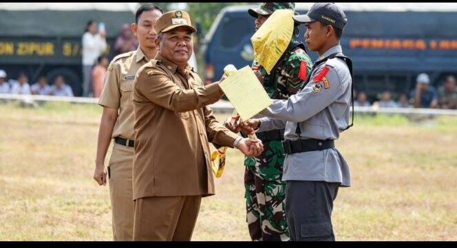 
					Wakil Bupati Jombang, KH Salmanudin Yazi, membuka program TMMD ke 130 di desa Klitih, Plandaan, Jombang, Selasa, 13 Oktober 2026. Foto: jombangkab.go.id