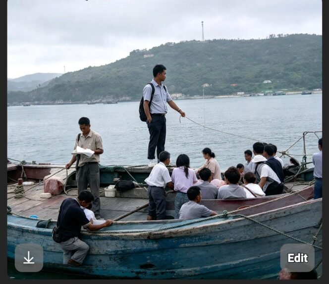 
					Sebuah perahu nelayan berhasil selamatkan 37 siswa yang sampannya karam di perairan Mentawai, Selasa sore 13 Oktibeober 2026. Foto: instagram@topikserucom
