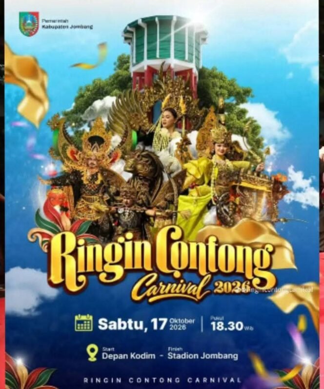 
					Memperingati Hari Jadi ke 116 Jombang, tanggal 17 Oktober 2026, Sabtu sore digelar acara Ringing Contong Carnival 2026. Foto: ist