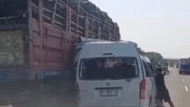 Empat orang suporter PSS Sleman tewas, akibat kecelakaan di tol Saradan, Madiun, Minggu, 18 Oktober 2026. Foto: ist