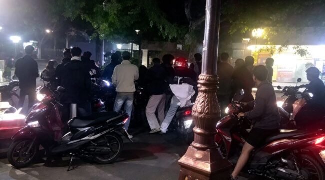 Aparat Polres Mojokerto berhasil meringkus 21 orang, terduga pelaku.penggeroyokan massal di area angkringan Jl. Empu Nala. Foto: ist