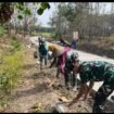 Kodim Jombang menerjunkan prajurit TMMD 130 untuk membantu percepatan pembangunan di desa Kliyih, Plandaan, Jombang. Foto: diskominfo pemkab jombang
